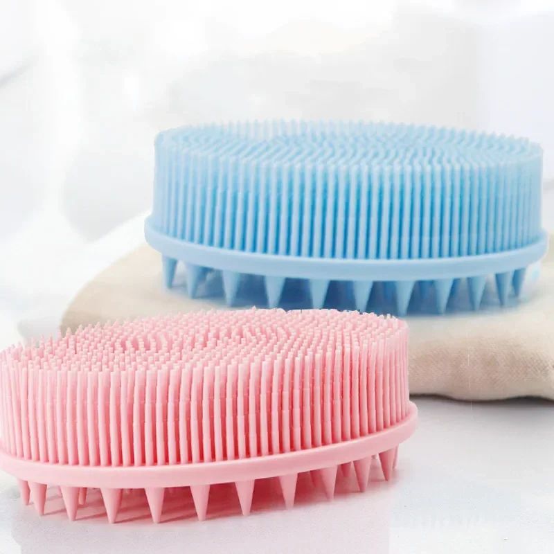 Silicone Body Brush Baby Shower Body Wash Sponge Dry Massage Bath Towel for BodyBas Body Wash Scrubber Brush Bath Back Scrubber