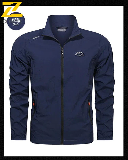 2025 Mens Sportswear Spring Summer Tracksuit 2 Piece Sets Sports Suit Sun Jacket + Pant Running Set Male Gym Exercise Clothing