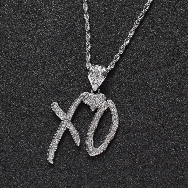 Bling Iced Out Pistol Pendant Submachine Gun Necklace Men Personality Hip Hop Rock Punk Cool Street Party Jewelry Gift