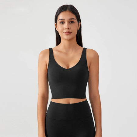 Sports Bra for Women Yoga Top Fixed Chest Pad Gym Vest Shock-proof Workout Tops Yoga Clothes U-shaped Back Fitness Crop Top