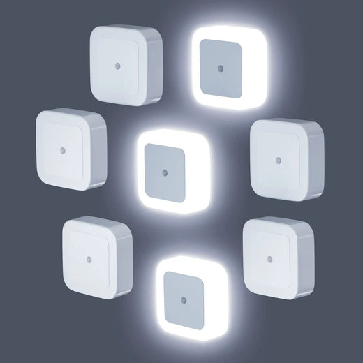 1-8pcs Night Light,Night Lights Plug into Wall,Nightlight Night Light for Adults,Plug in Night Lights,Bathroom Bedroom Soft Whit