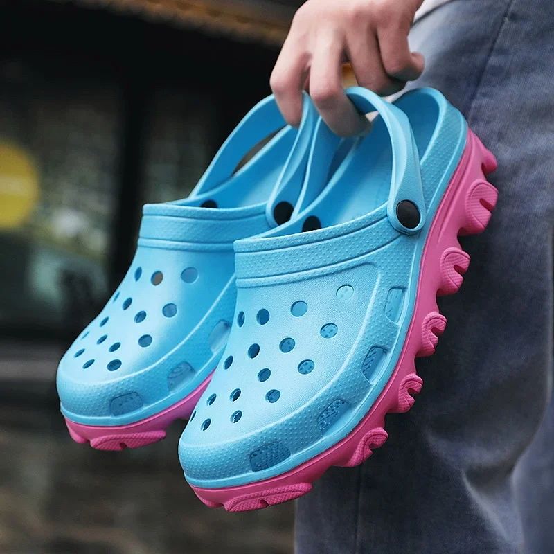 Men Clogs Sandals Outdoor Casual Shoes EVA Lightweight Slippers Summer Sandalias Platform Hombre Women Beach Large Big Size 50