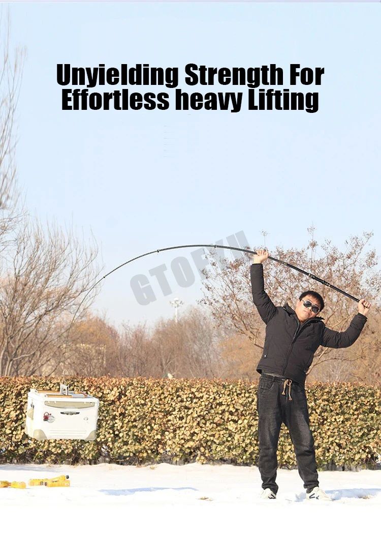 2.1m-4.5m Telescopic Fishing Rod  Travel Surf Rod Spinning Power 10-250g Distance Throwing Pole High Carbon Baitcasting Rod
