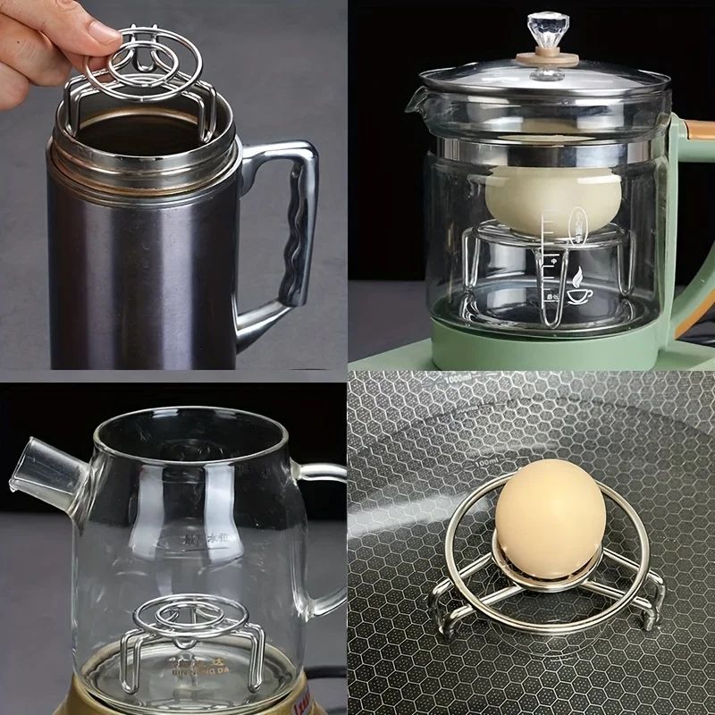 2 inch stainless steel steam rack mini steam rack electric rice cooker Mantou steamed bun rack used for cooking and heating