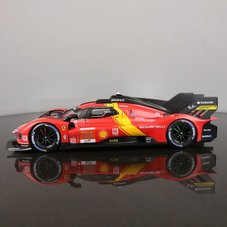In Stock New Bburago 1:43 24h Le Mans Ferrari 499p 2024 #50 Racing Car Alloy Miniature Diecast Model Packaging Toy Model Gift