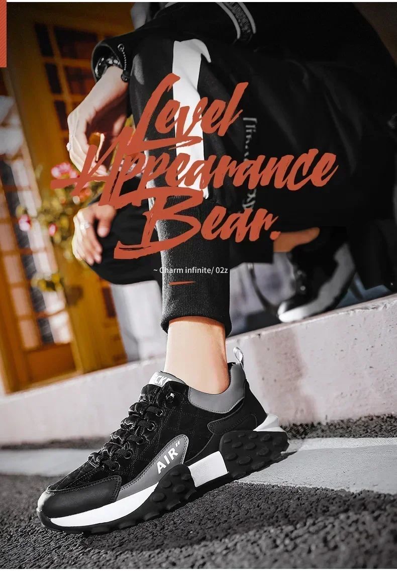 2025 New Men's Casual Shoes Men's Shoes Platform Men's Sneakers Plus Size 43 44 Popular Sapatos Masculine Shoes