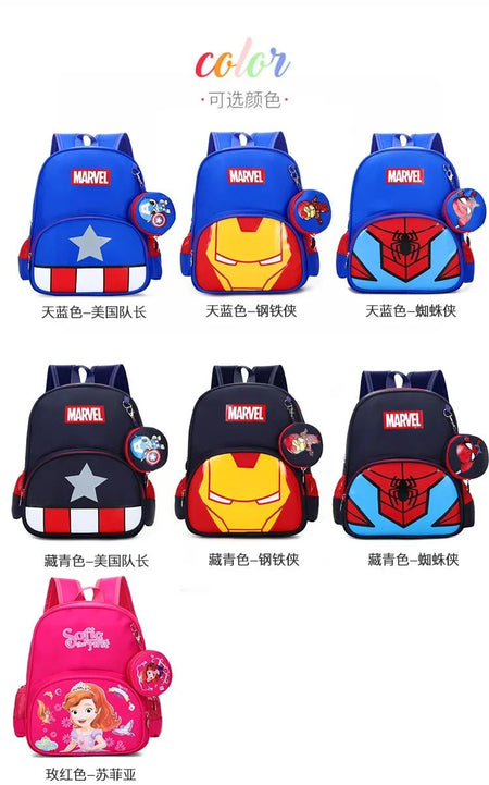 New Children School Bag Boys Girls Spider Man Cartoon Kindergarten Schoolbags Kids Orthopedic Backpacks 4-13 Year