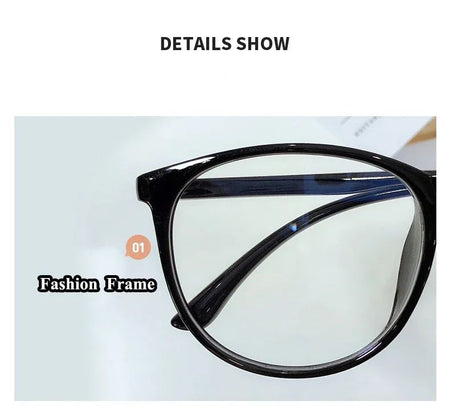 New Big Frame Anti-blue Light Near Sight Glasses Finished Myopia Glasses for Women Men Optical Prescription Eyewear 0 To -6.0