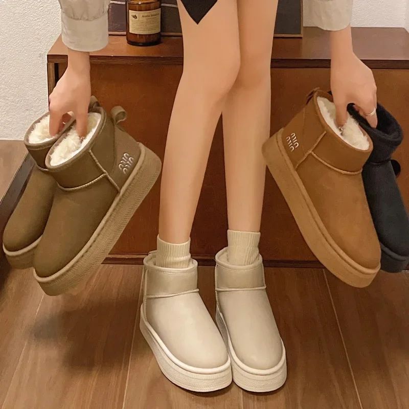 New Winter Fashion Model Thick-soled Warm Snow Boots Plus Velvet Sexy Cotton Shoes Comfortable Casual Women Boots Zapatos Mujer
