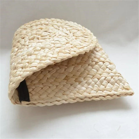 Fashionable Corn Husk Straw Bags Hand-woven Women Clutch Envelope Handbag Long Purse for Female Summer Beach Bag Bolsa 2024