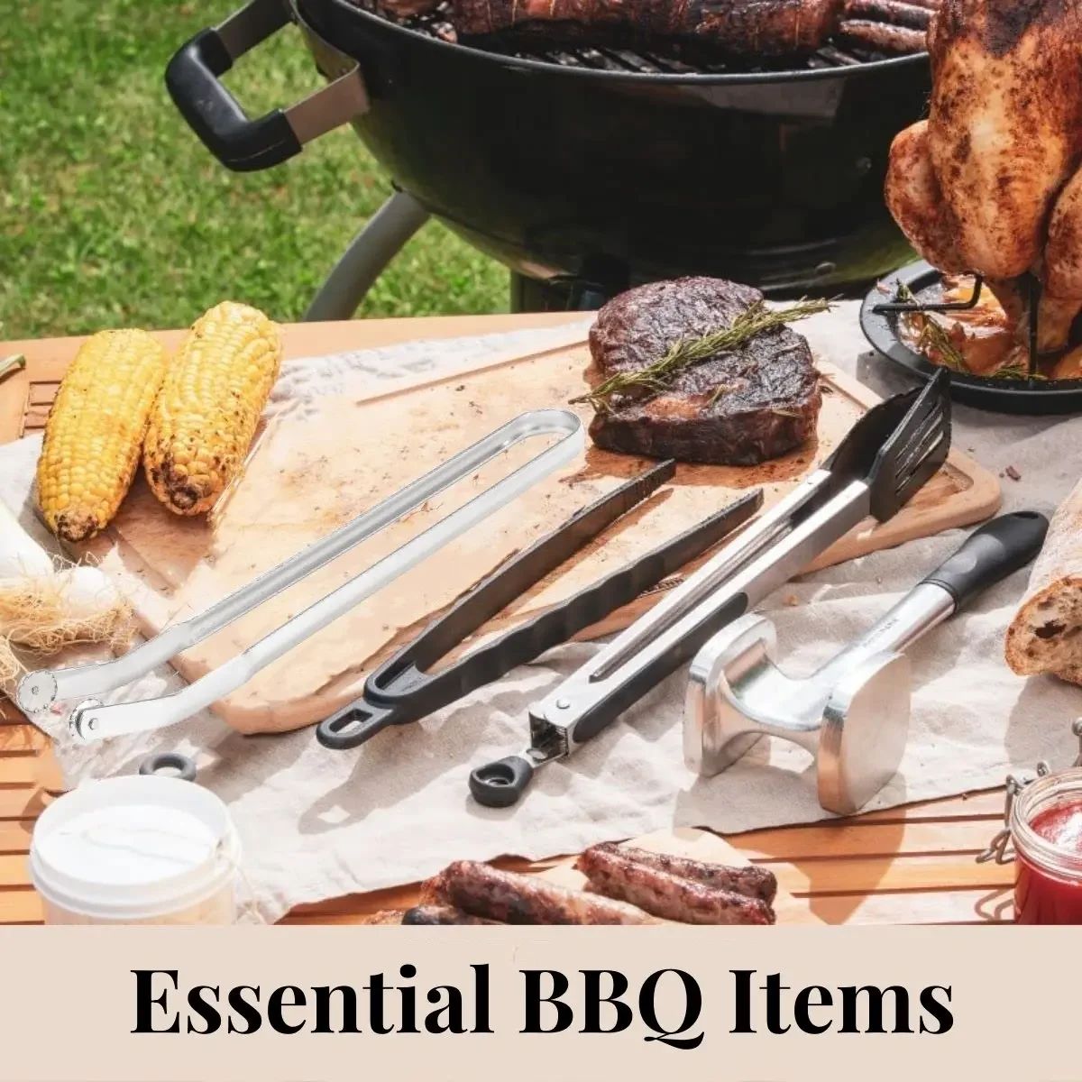 BBQ Sausage Turning Tongs Stainless Steel Nonstick Sausage Tongs Cookware Long Handle Kitchen Tong for Turning Barbecue Utensils