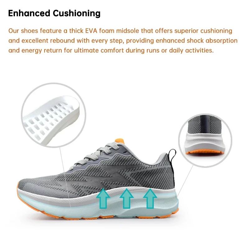 Wide Toe Shoes Men Jogging Shoes Breathable Mesh Mens Sneakers Comfortable Non Slip Fitness Boots Original Zapatos Hombre