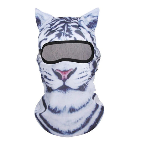 Cute 3D Cat Balaclava Full Face Hood for Men Women, Animal Ski Mask for Snowboard Motocross, Winter Warm Face Cover Gift