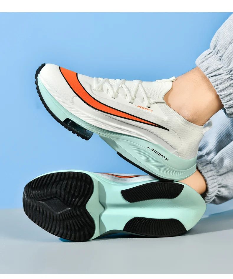 Men Running Shoes Jogging Sneakers Trainer Race Cushioning Outdoor Luxury shoes Mesh Off-road Shoes Breathable Couple Non-Slip