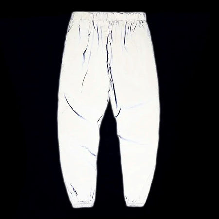 Night Reflective Casual Pants Men's Elastic Waist Fashion Skateboard Trousers Streetwear Hip Hop Harajuku Jogger Sweatpants Male