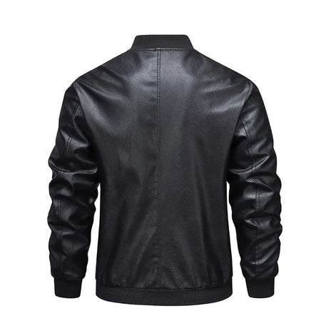 Men's Slim Fit Leather Jacket 2025 New Style Versatile Cool Fashionable PU Leather Coat Casual Streetwear