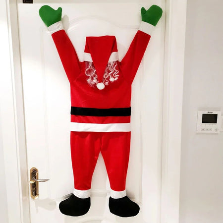 Climbing Santa Claus for Climbing Window, Balcony, Roof, Chimney, Home Christmas Decoration Hanging Santa Claus Outdoor Decor