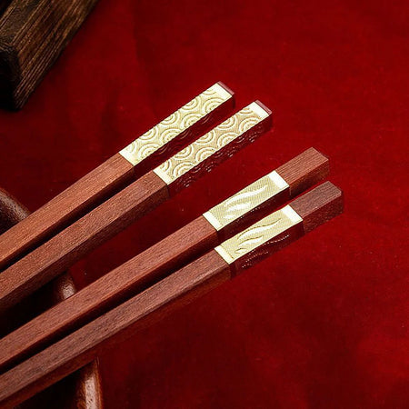 5/6/8/10Pairs Reusable Chopsticks Tableware Handmade Japanese Natural Wood Chopsticks Sushi Food Wooden Chopsticks Non Slip Easy