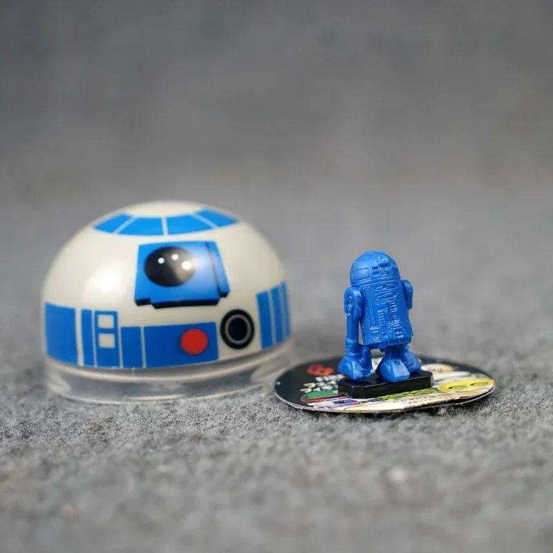 Star Wars Capsule Toy Darth Vader Imperial Stormtrooper Yoda R2-D2 C-3PO Action Figures Desktop Ornaments Collectible Toys Gifts