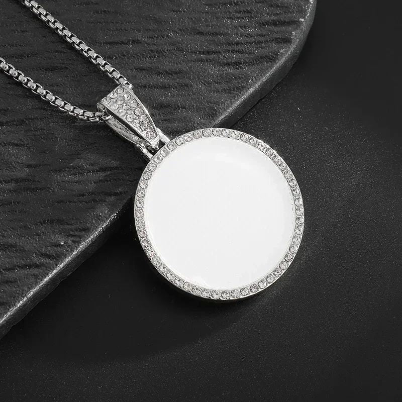 Bling Iced Out Pistol Pendant Submachine Gun Necklace Men Personality Hip Hop Rock Punk Cool Street Party Jewelry Gift