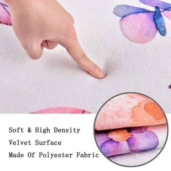 Modern Minimalism Bedroom Fluffy Carpet Area Carpets Living Room Children Girl Room Soft Rug Non-Slip Washable Mat