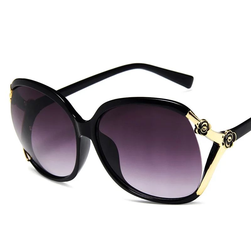 New Classic Vintage Driving Sunglasses for Women Luxurious Fashionable Camellia Hollow-out Women’s Sun Glasses UV400 Protection