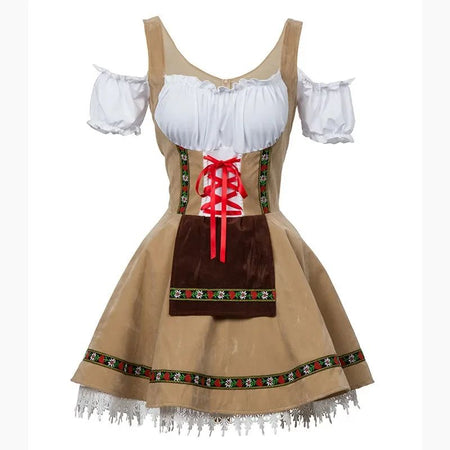 Oktoberfest Costume for Women German Bavarian Traditional Dirndl Dress Octoberfest Festivals Beer Girl Costume
