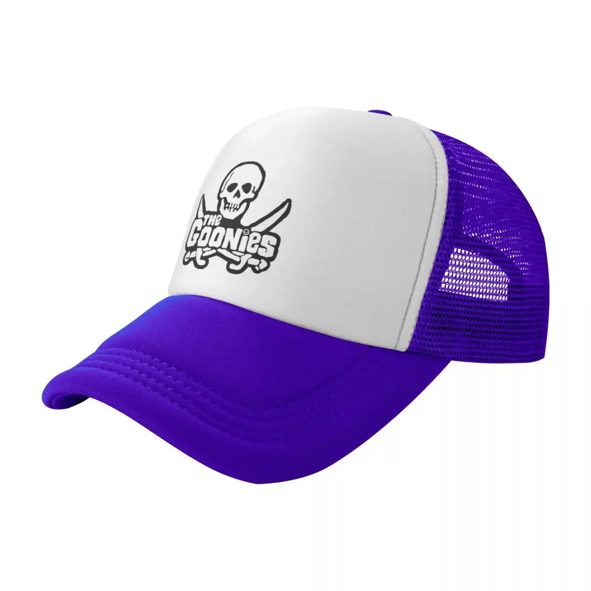 The Goonies Mesh Baseball Caps Fashion Sun Caps Skull and Cross Bones Hat Breathable Snapback Sun Hats Wholesale New Trucker Cap