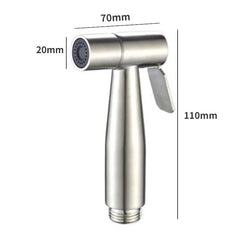 Handheld Toilet Bidet Faucet Sprayer Stainless Steel Bathroom Bidet Spraye Set Hand Sprayer Shower Head Self Cleaning No Punch