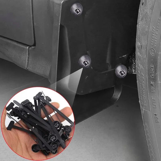 1000-100set Self-locking Nylon Universal Cable Tie Buckle Heavy Duty Zip Ties with Pin & Button Car Daily Repair Fastening Strap