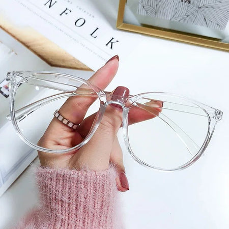 New Big Frame Anti-blue Light Near Sight Glasses Finished Myopia Glasses for Women Men Optical Prescription Eyewear 0 To -6.0