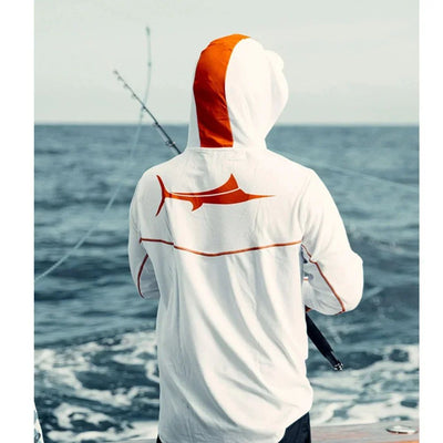 Bill Fish Gear Mens Long Sleeve Fishing Hoodie In Camo Shirts Fishing Performance Apparel Camisa De Pesca Fishing Sun Jerseys