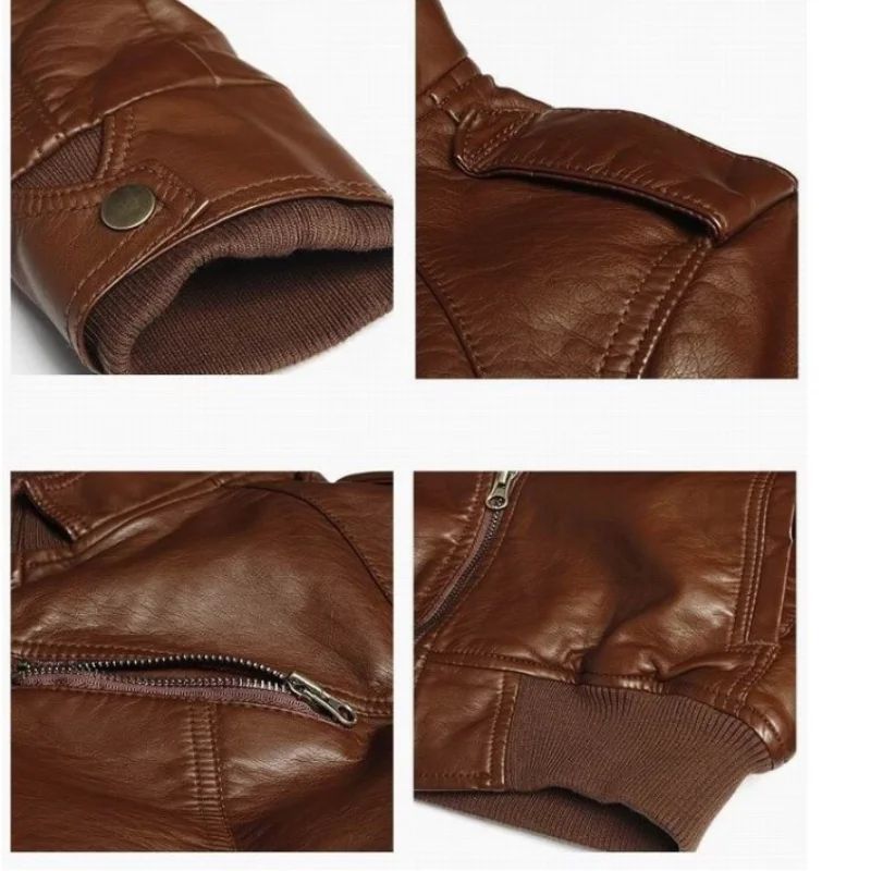 MRMT 2025 Brand New Men's  Motorcycle Leather Jacket Slim Men Leather Jacket Outer Wear Clothing For Male Garment Man Jackets