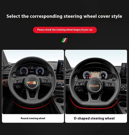 Car Suede Anti-slip Steering Wheel Cover For Ford Mondeo Focus Raptor Puma Edge Explorer Ecosport Ranger F150 Kuga Fiesta Fusion