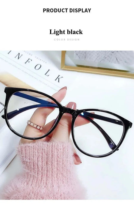 New Big Frame Anti-blue Light Near Sight Glasses Finished Myopia Glasses for Women Men Optical Prescription Eyewear 0 To -6.0
