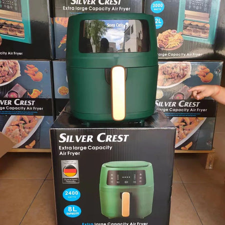 The New Product 5L 8L Intelligent Oil-Free Electric Fryer Touch Screen Large Capacity Silver Crest Air Fryer