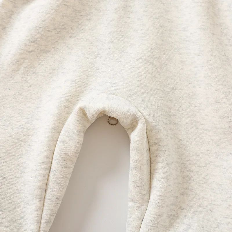 2024 Autumn Winter Baby Rompers Thick Lining Boys Jumpsuits Fur Lining Toddler Clothes Boys Outfit