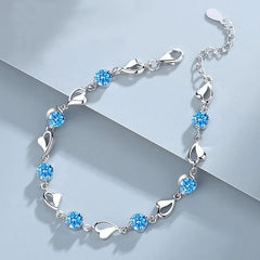 Luxury 925 Sterling Silver Star Beaded Bracelets For Women Original Designer Double Layered Adjustable Bracelet Party Jewelry