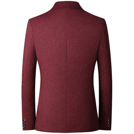 Black Men V-neck Single-breasted Suit Jacket, Fashion Slim Dress Coats, Blue Gray Yellow Blazers, Male Casual Tops Asian Size