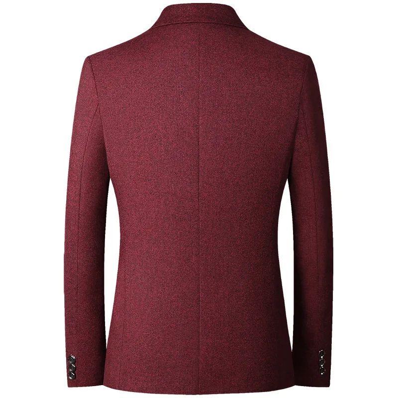 Black Men V-neck Single-breasted Suit Jacket, Fashion Slim Dress Coats, Blue Gray Yellow Blazers, Male Casual Tops Asian Size