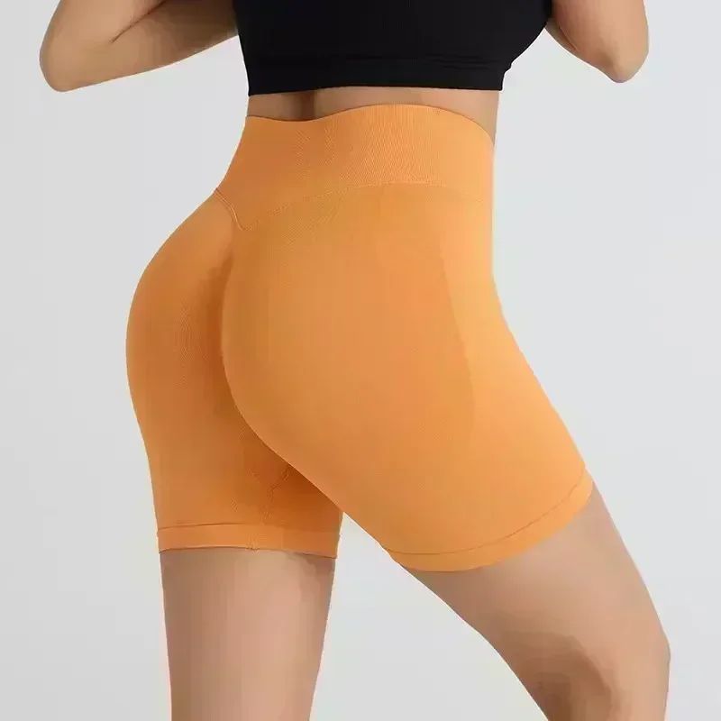 High Quality Women's Sports Stretch Fitness Shorts Yoga Training Running Pilates Tight Yoga Shorts