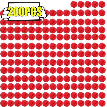 200/1PCS Red Funny Clown Nose Foam Sponge Ball Nose Cosplay Costume Make Up Props Circus Halloween Party Decoration Supplies