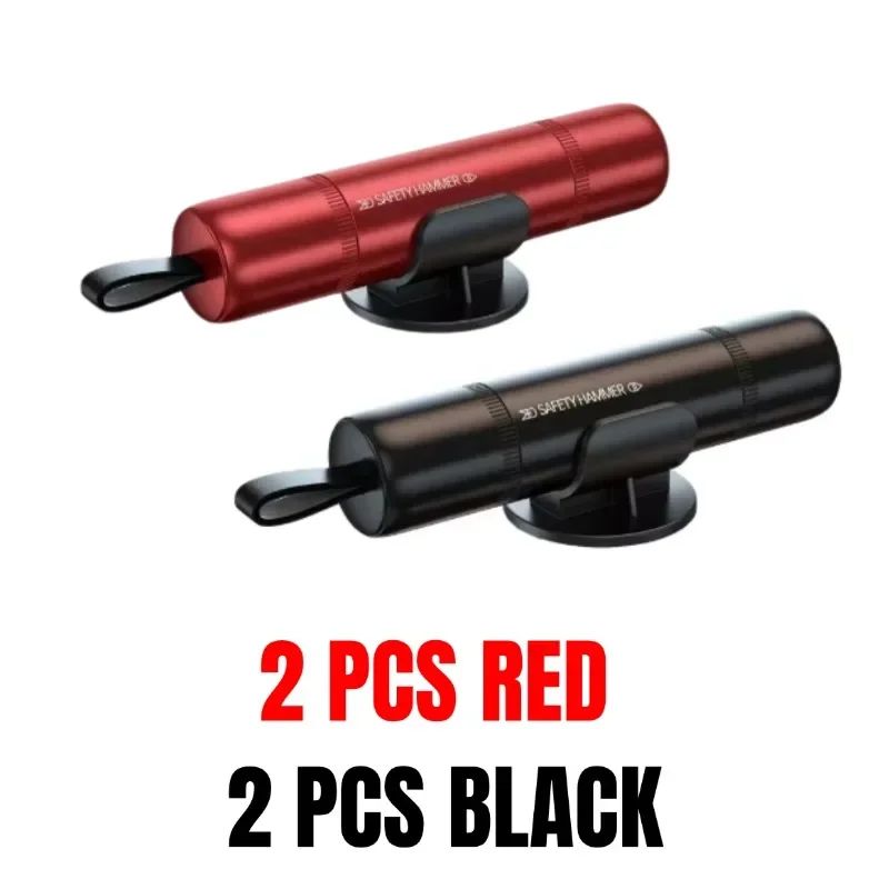 1/4 Pcs Car Safety Hammer 2 in 1 Emergency Glass Breaker Cut The Seat Belt Rescue Tool English Packing Car Accessories