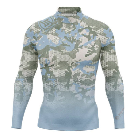 HotSale Men's Surfing Shirt Camouflage Lycra Rashguard RIGHTTRACK For Surf Sportswear Beach UV Swimwear UPF50  Clothes
