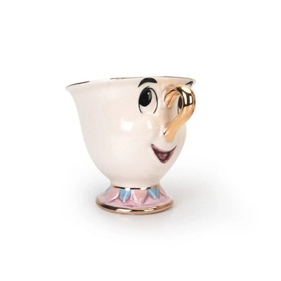 Disney Teapot Cute Cartoon Beauty And The Beast Coffee Pots Mug Mrs Potts Chip Cup Tea Cup Pots One Tea Set Droshipping Desk Gif