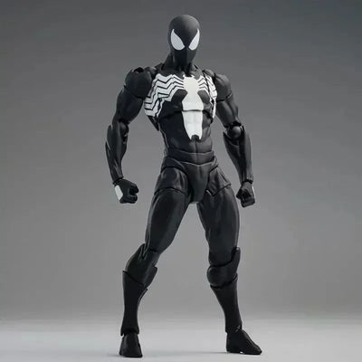 In Stock: Mess Toys Spider-Man Symbiote Suit & Scarlet Spider Anime Action Figures - Collectible Gift Set