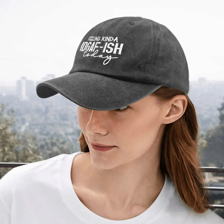 Feeling Kinda Idgaf Today Trucker Hat Womens Men Sun Hats Baseball Caps Gifts for Man Sports Outdoor