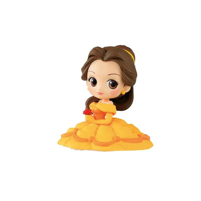 Bandai Original Disney Anime Figure Sitting Villain Doll Q Version Kids Toys Home Decoration Girl'S Birthday Model Cute Toy Gift