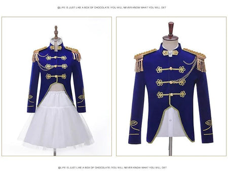 Men Stage Couple Costumes Photo Military Dress Suit Navy Men's and Women's Military Band Uniform Sailor Suit Spring and Autumn