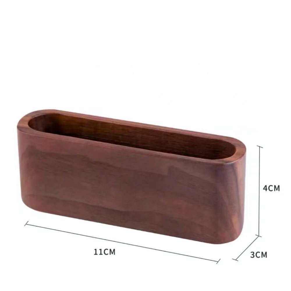 Business Card Holder Wooden Organizer Office Desk name card Display Stand with Pen Slot Memo Pad Cards Stand Card Holder Storage
